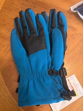 3M Thinsulate Insulated Winter Gloves Blue Black Ski Snow Cold Weather